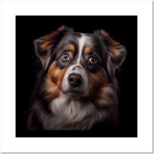 Sweet Australian Shepherd Gift For Dog Sports, Dog Lovers, Dog Owners Or For A Birthday Posters and Art